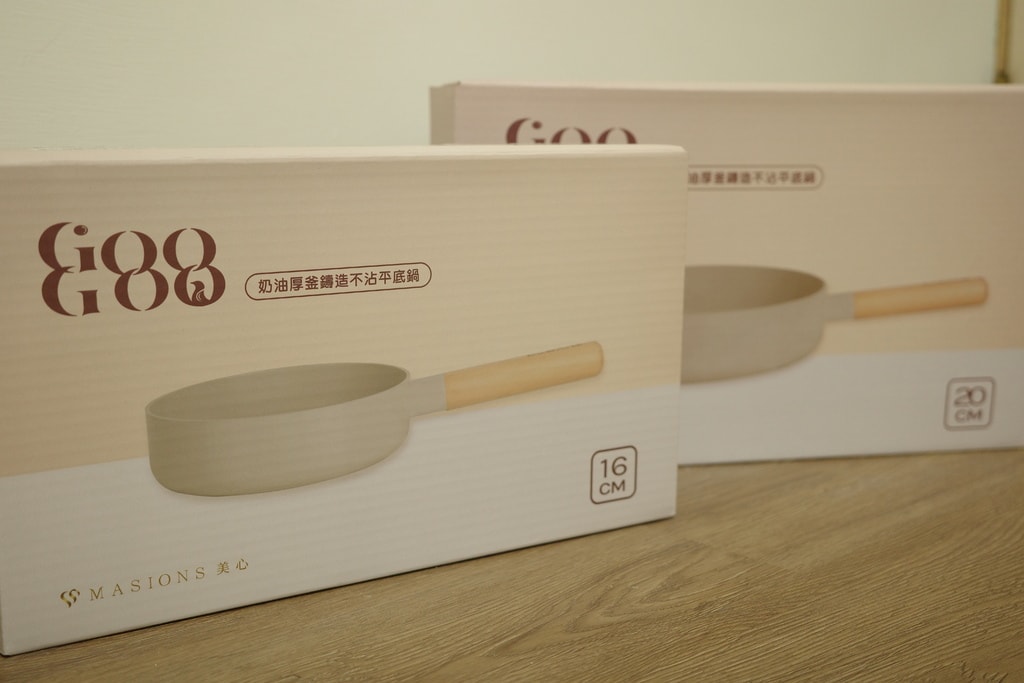 MASIONS美心 GOOGOO系列 奶茶厚釜鑄造不沾鍋平底鍋 包裝